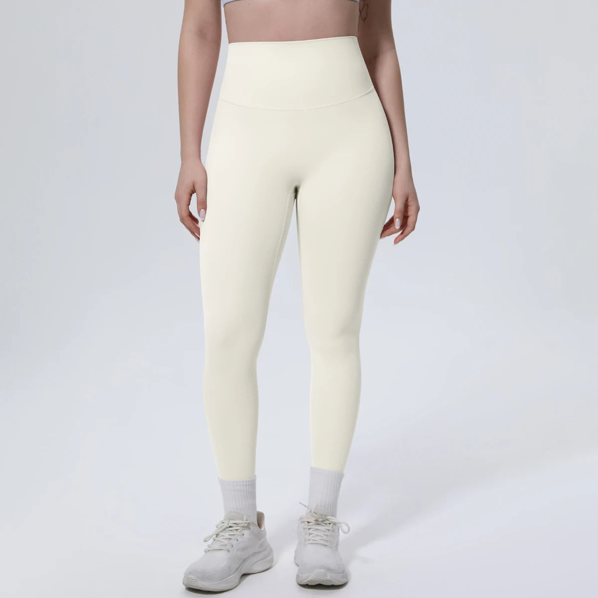 Summer Breathable Peach Buttocks Yoga Pants Solid Color High Stretch Sports Leggings Gym Push Up Outdoor Running Yoga Pants