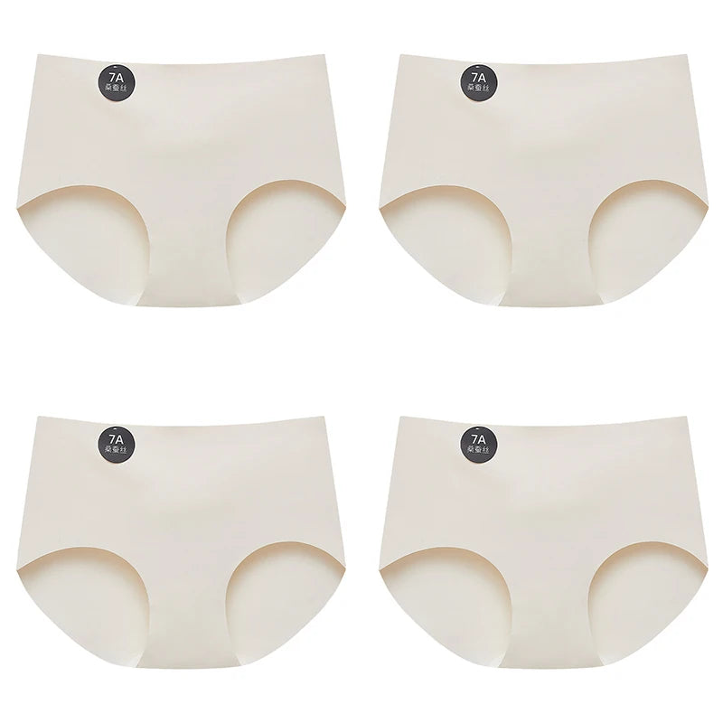 4-Pack Women’s Seamless Silk Briefs
