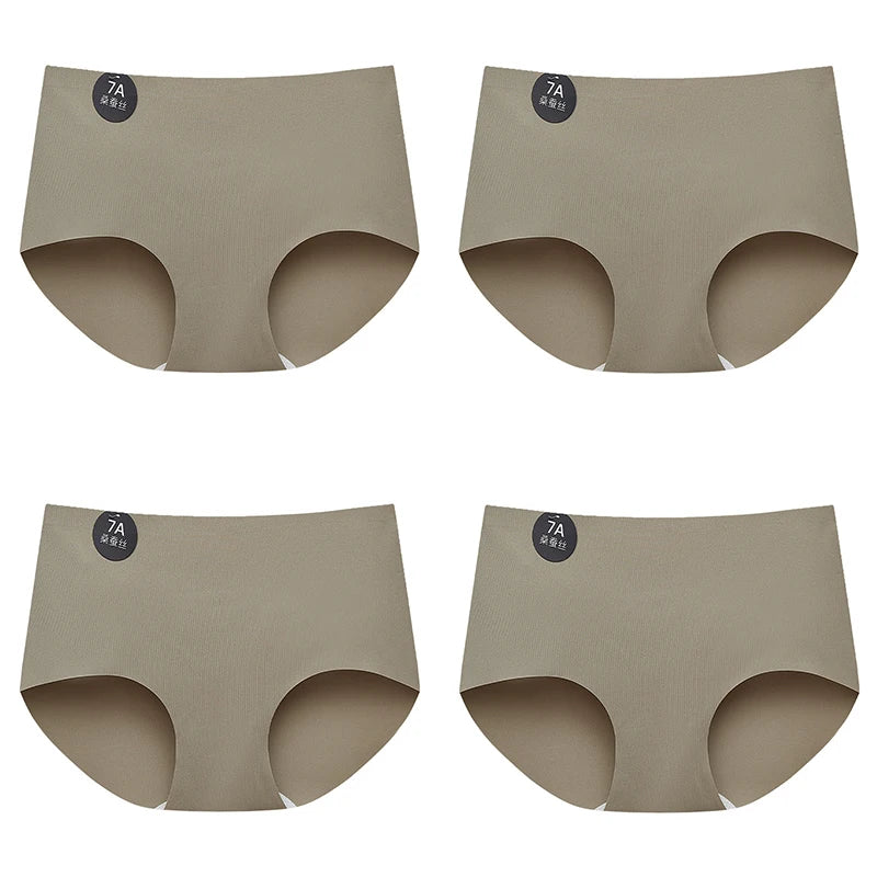 4-Pack Women’s Seamless Silk Briefs