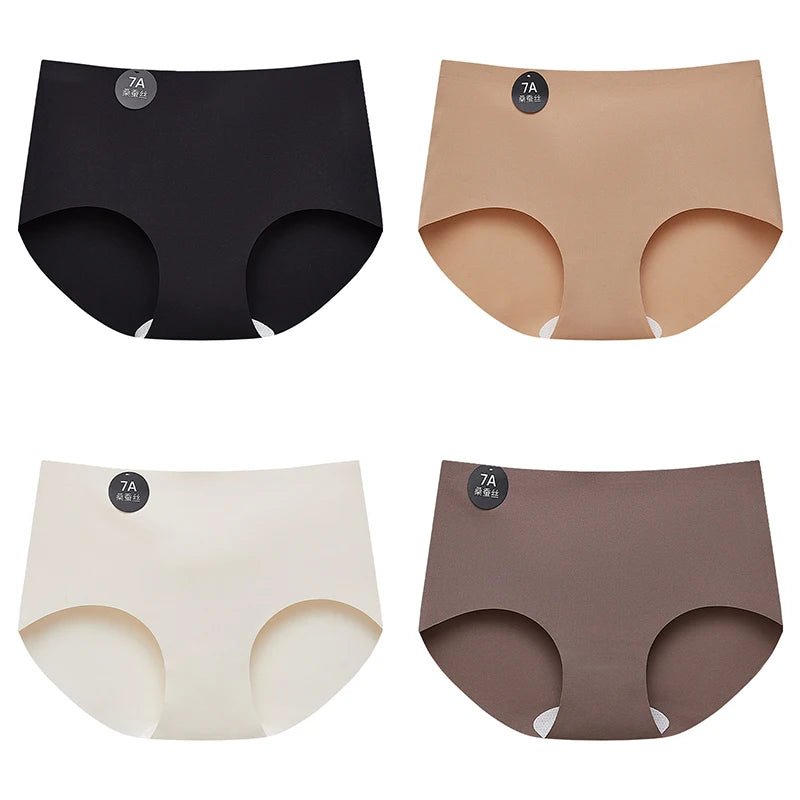 4-Pack Women’s Seamless Silk Briefs