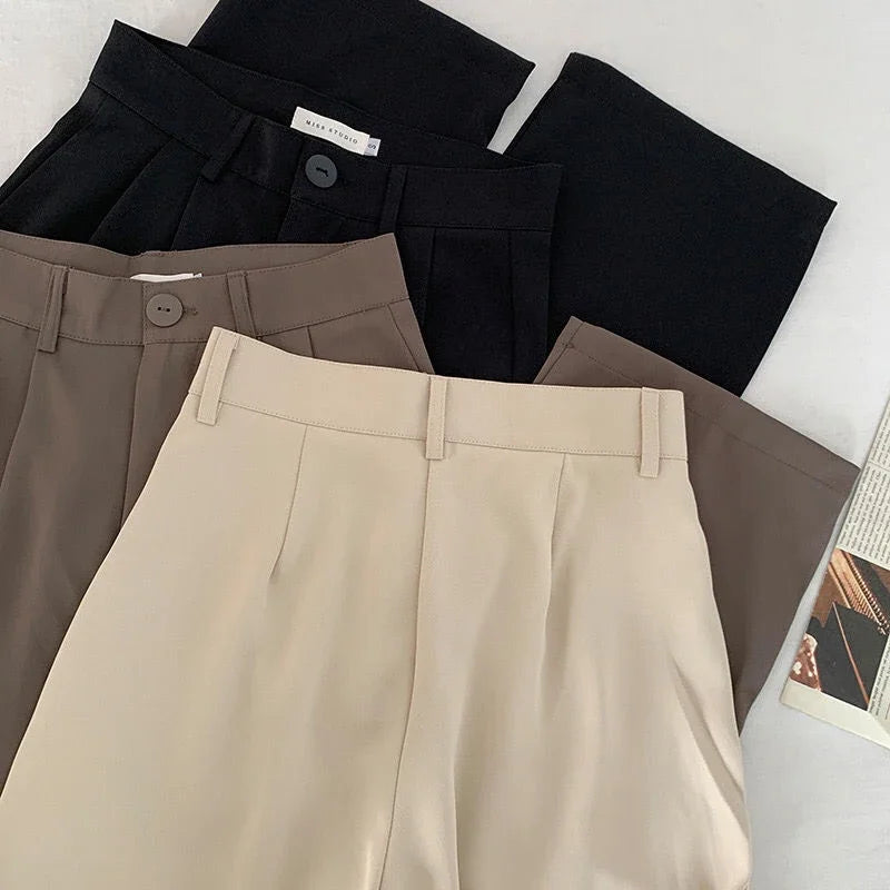 Women’s High-Waist Wide-Leg Suit Pants