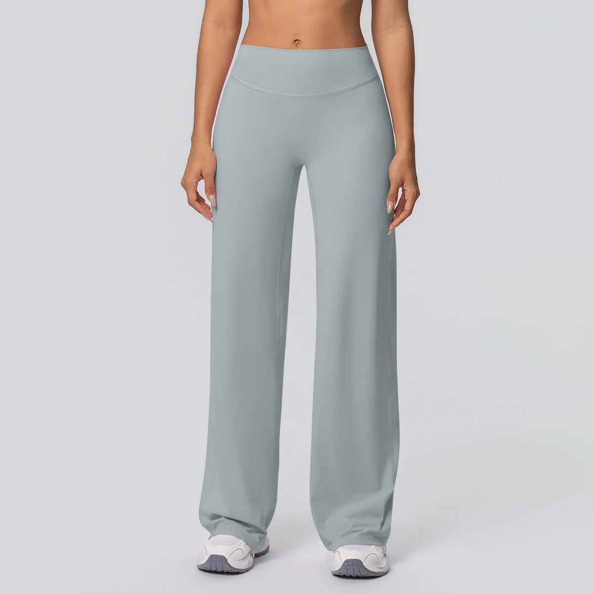 Woman Summer Breathable Wide Leg Yoga Pants Fitness Sports Running Cycling Solid Color Lifting Buttocks Gym Yoga Pants