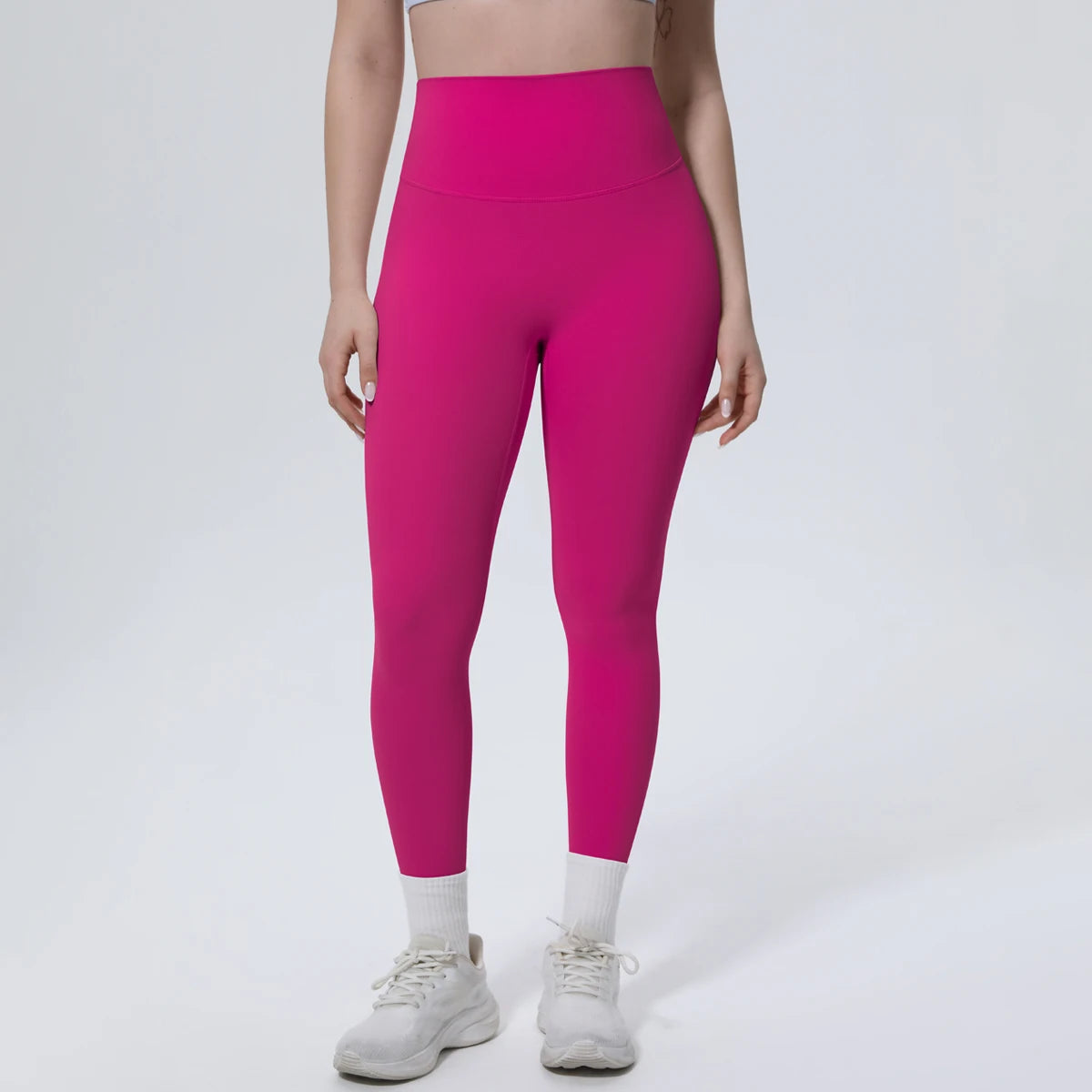 Summer Breathable Peach Buttocks Yoga Pants Solid Color High Stretch Sports Leggings Gym Push Up Outdoor Running Yoga Pants