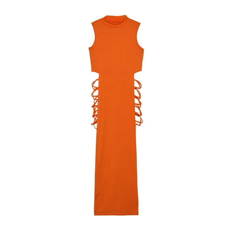 Criss Cross Cut Out Bodycon Dress