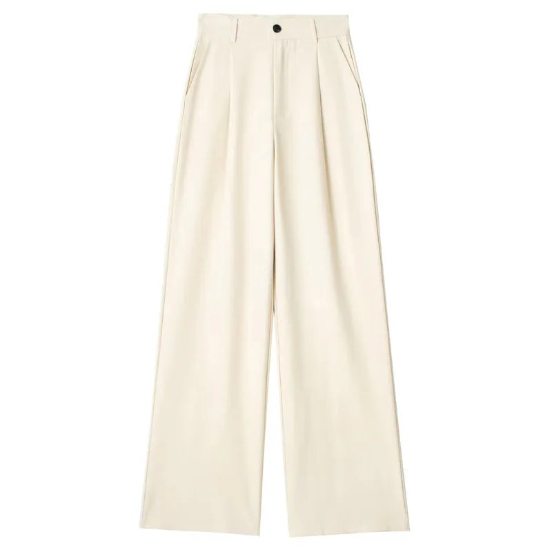 Women’s High-Waisted Wide-Leg Formal Trousers