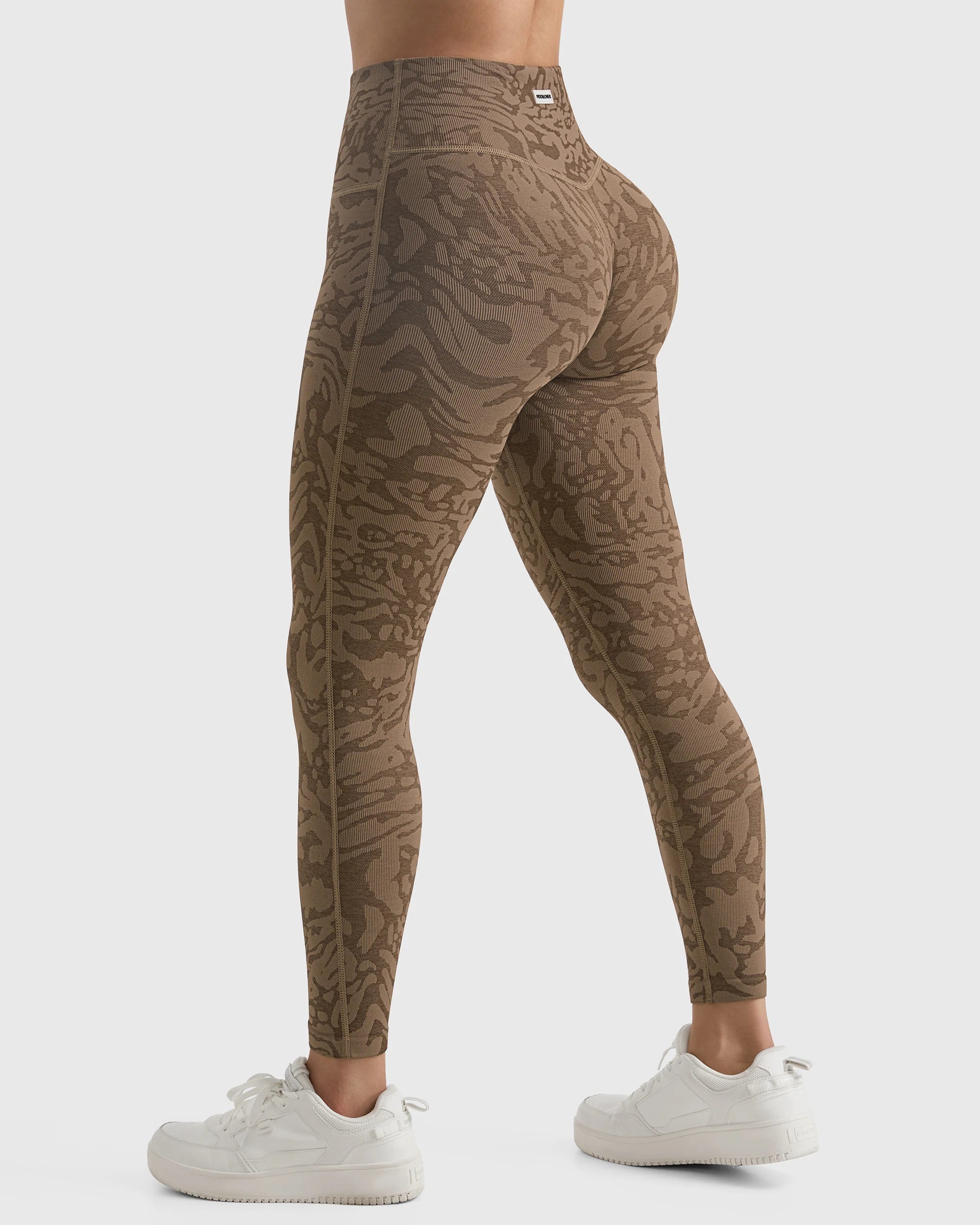 Yoga Pants For Women Coffee Leopard Gym Leggings Seamless High Waist Push Up Hip Lift Gym Tights Fitness Workout Leggins Female