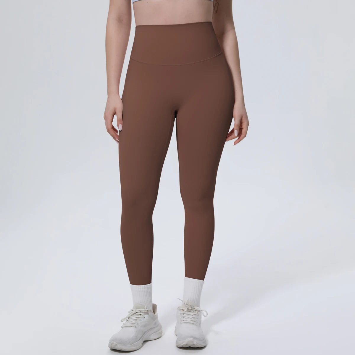 Summer Breathable Peach Buttocks Yoga Pants Solid Color High Stretch Sports Leggings Gym Push Up Outdoor Running Yoga Pants